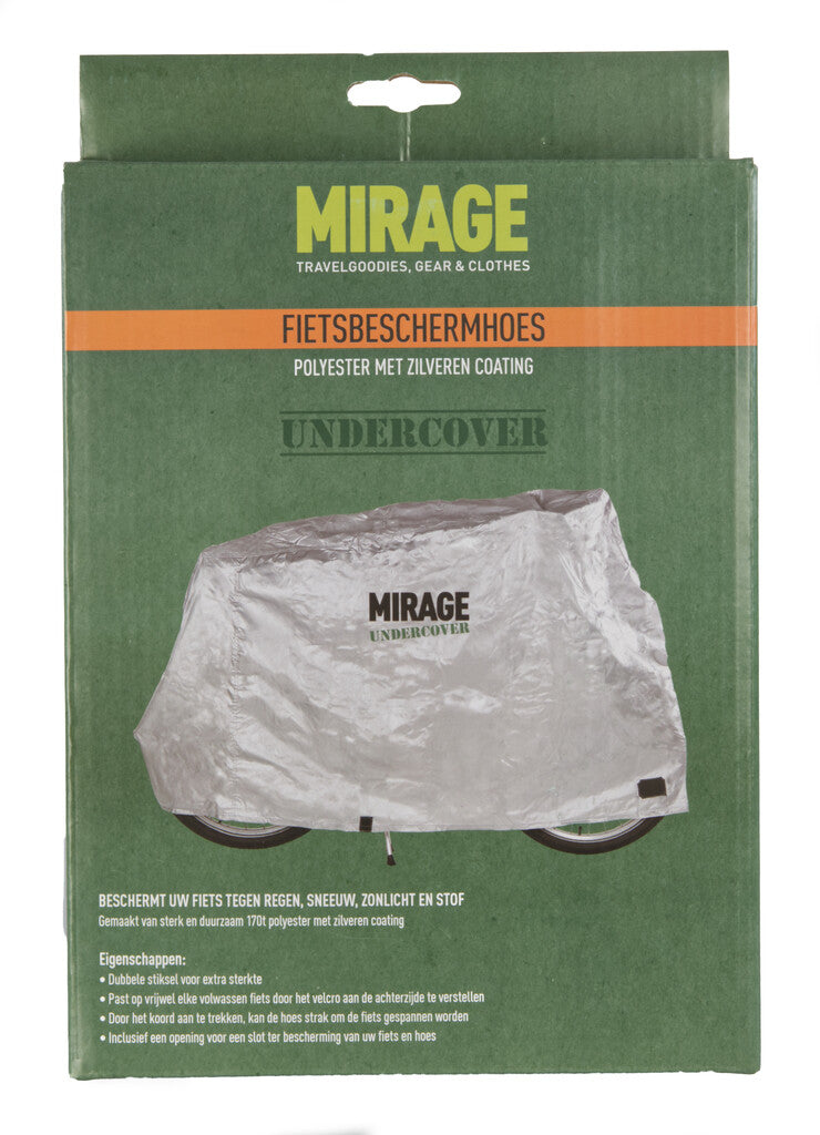 Mirage fietsbeschermhoes 170t polyester zilver