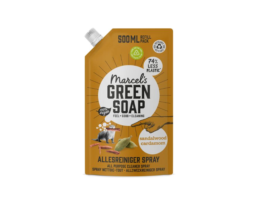 Marcel's green soap refill - allesreiniger spray - sandelhout kardemom - 500ml