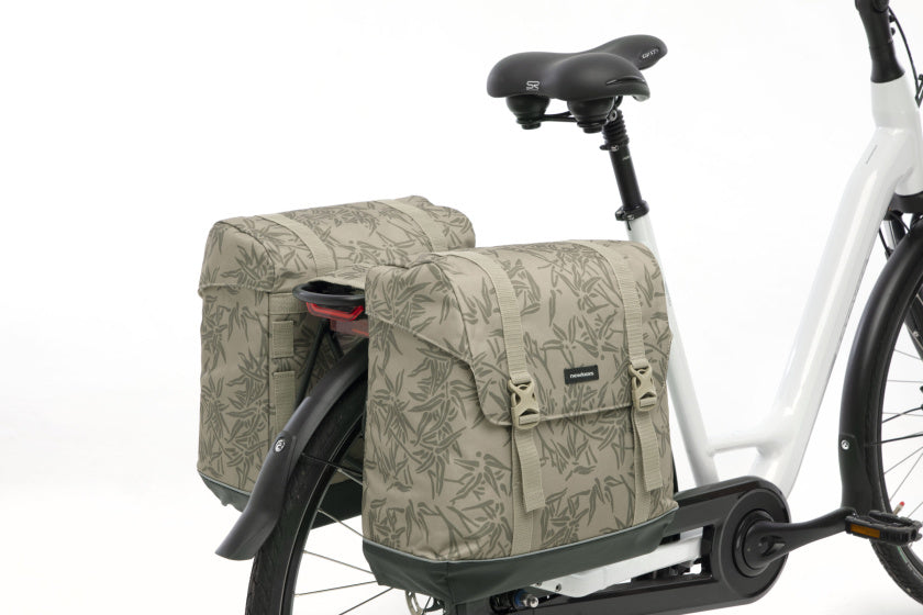 Alba Double - Dubbele Fietstas voor Elektrische Fietsen - Beige - 42L