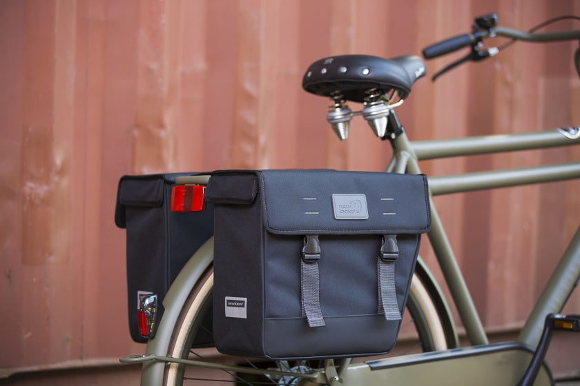 New Looxs Origin Dubbel tas zwart - fietstas - unisex - waterafstotend - 39L