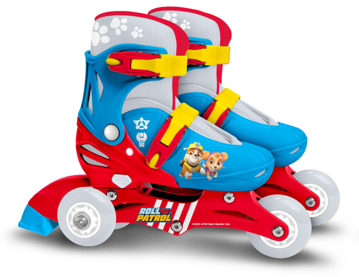 Nickelodeon paw patrol verstelbare twee in eén skate maat 27-30