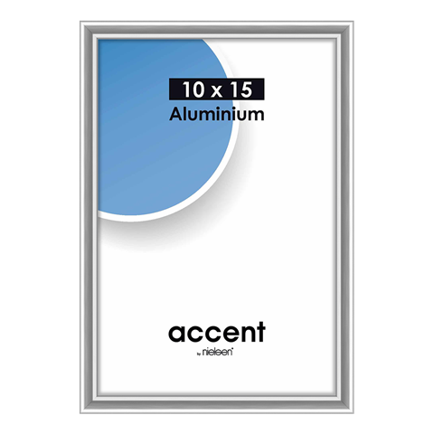 Nielsen design nielsen fotolijst 51223 accent glanzend zilver 10x15 cm