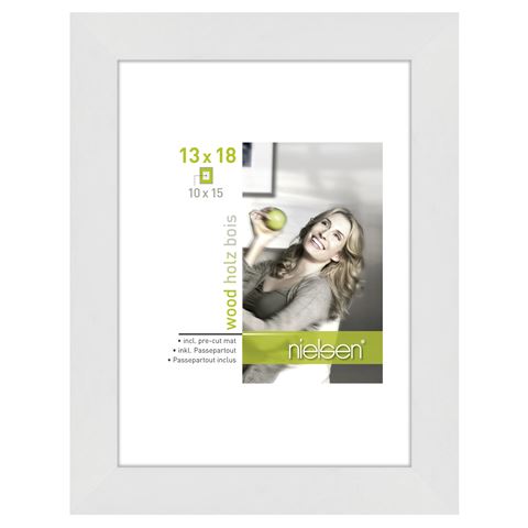 Nielsen design nielsen fotolijst 8988002 apollon wit 13x18 10x15 cm