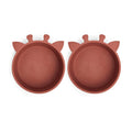 Nuuroo Nuuroo Alex silicone deep plate 2-pack Giraf