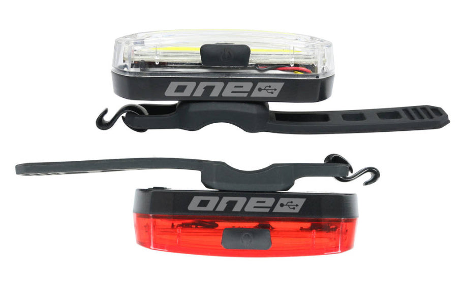 One verlichtingsset 30 usb oplaadbaar zwart