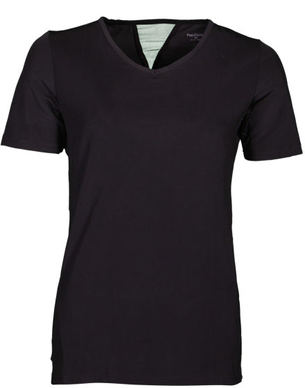 Fitness shirt s sl v-neck dames zwart maat L
