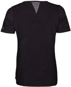 Fitness shirt s sl v-neck dames zwart maat L