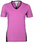 Papillon Sportshirt dames polyester elastaan roze zwart mt L