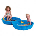 Paradiso toys Zandbak met deksel Schelp 87 x 78 x 18 cm blauw