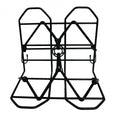 bagagerekje 28 x 25 cm zwart met spin