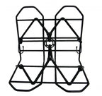 bagagerekje 28 x 25 cm zwart met spin