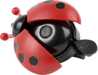 fietsbel lieveheersbeestje junior 6,5 x 3,5 cm staal rood