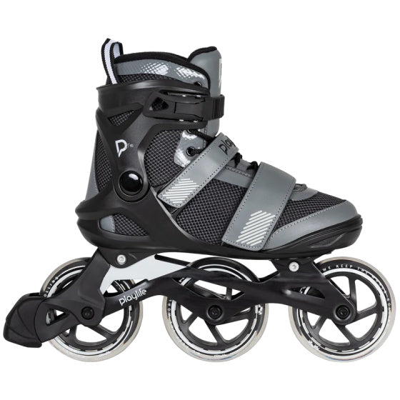 Playlife gt 110 fitness inlineskates zwart grijs maat 40