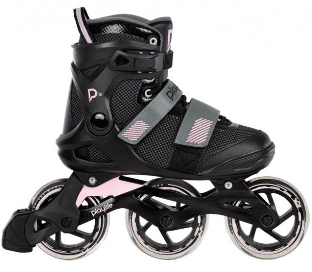 Playlife Fitness GT 110 inline skates 80A zwart roze maat 43