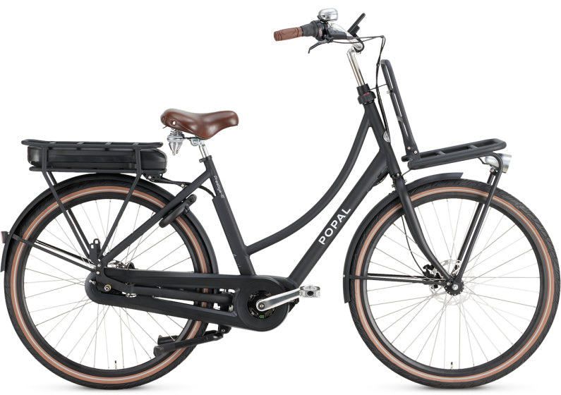 Popal Daily Dutch Prestige-E 28 Inch 53 cm Dames 7V Hydraulische schijfrem Matzwart