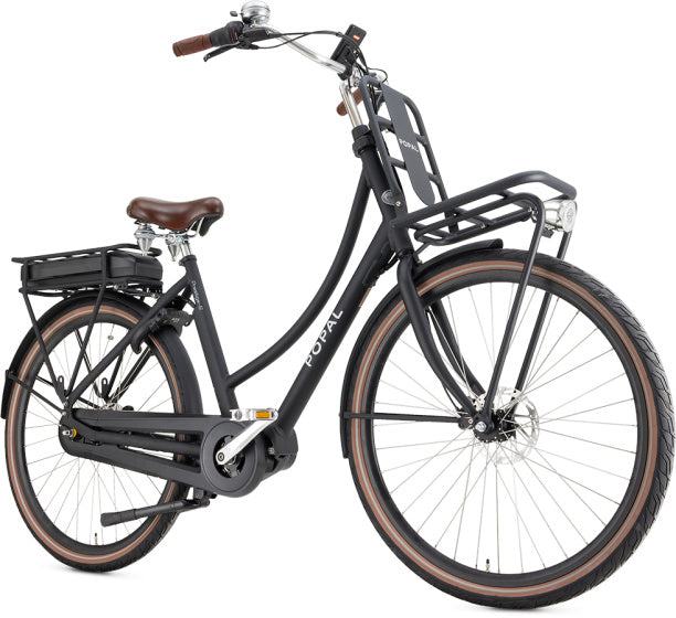 Popal Daily Dutch Prestige-E 28 Inch 53 cm Dames 7V Hydraulische schijfrem Matzwart