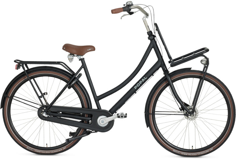 Popal Daily Dutch Prestige 28 Inch 47 cm Dames 3V Terugtraprem Matzwart