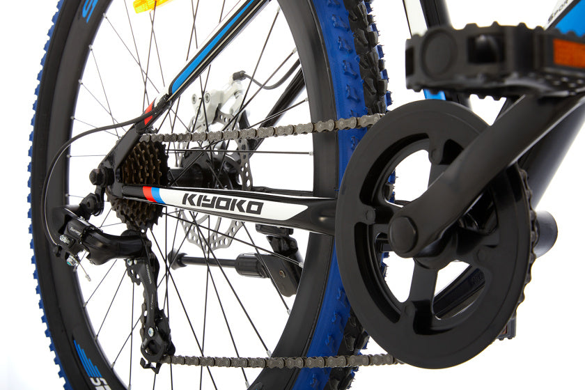Supersuper Jongensfiets kiyoko mountainbike 26 staal blauw