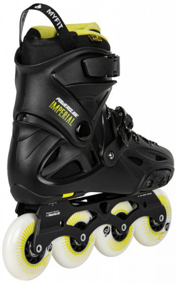 Powerslide Inline skates Imperial One 88A hardboot zwart mt 45 46