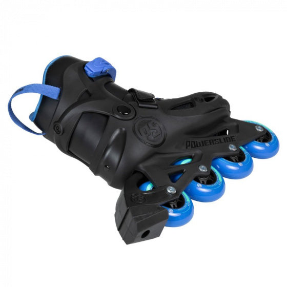 Powerslide One Stargaze inlineskates 85A zwart blauw maat 33 36