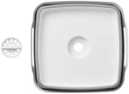 Proplus Afwasteil opvouwbaar 30 x 30 x 20 cm grijs wit