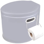 Proplus Draagbaar toilet 7 liter zithoogte 37 cm grijs