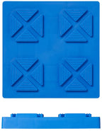 Proplus Onderlegplaten stapelbaar max. 1250 kg blauw 4 stuks