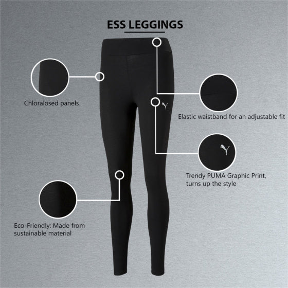 puma ess sportlegging dames zwart maat s