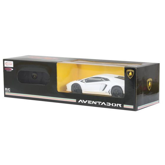 Rastar RC Aventador jongens 27 MHz 1:24 wit