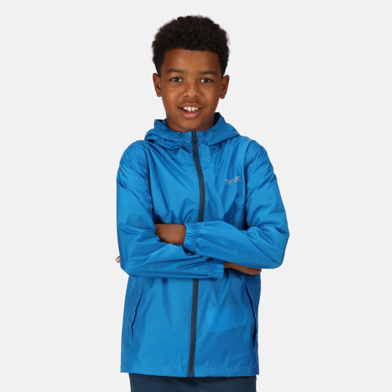 Regatta Pack It III regenjas jongens blauw maat 9-10 jaar