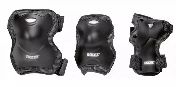 Skatebeschermingsset Super unisex zwart maat S 6-delig