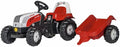Rolly toys Traptractor RollyKid Steyr 6165 CVT junior rood wit