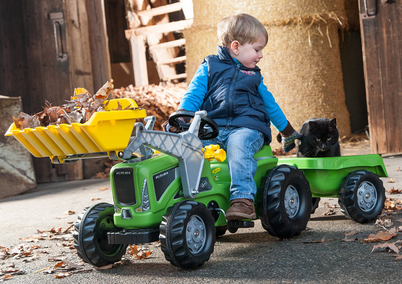 Rolly toys Traptractor RollyKiddy Futura junior groen zwart