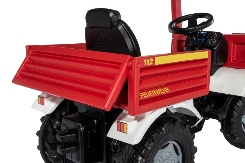 Rolly toys Trapvoertuig RollyUnimog Fire 118 x 81 x 54 rood