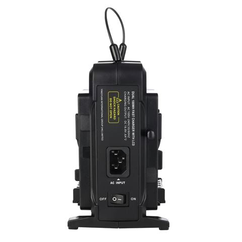Rolux dubbele snellader rl-ch240s voor v-mount accu