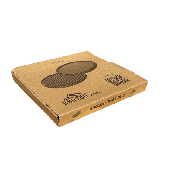 Bbq2go BBQ Aluminium Grillplaat Dubbelzijdig 29 x 29 cm