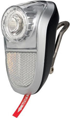 Simson voorvorkkoplamp LED zwart incl.batterijen op kaart