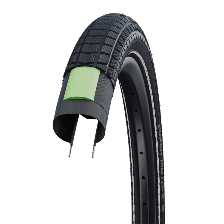 schwalbe buitenband super moto x 26x2.40 62-559 draad reflectie zwart
