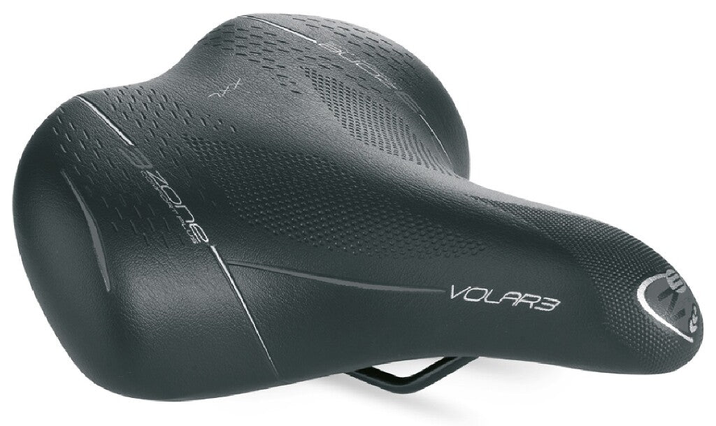 Buzaglo Selle�bassano�zadel xxl volare bigcity m/elastomeer zwart