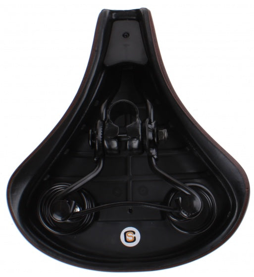 Selle comfort zadel city foam bruin. vacuum gesealed, inclusief strop