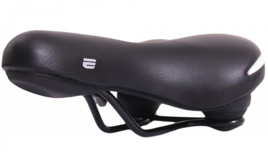 Selle comfort zadel ride. zwart met witte bumpers