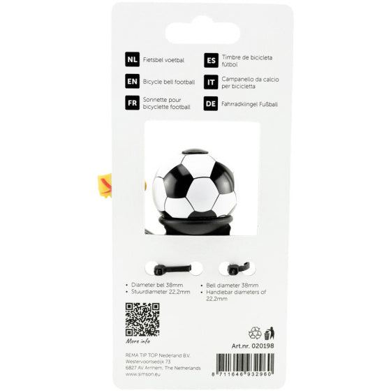 Simson fietsbel voetbal