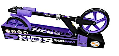 vouwstep 200mm voetrem junior zwart paars