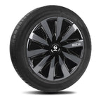 wieldoppen Lazio 13 inch ABS zwart grijs set van 4