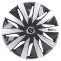 wieldoppen Lazio 14 inch ABS grijs zilver set van 4