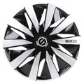 Sparco Wieldoppen Lazio 14 inch zwart/zilver set van 4