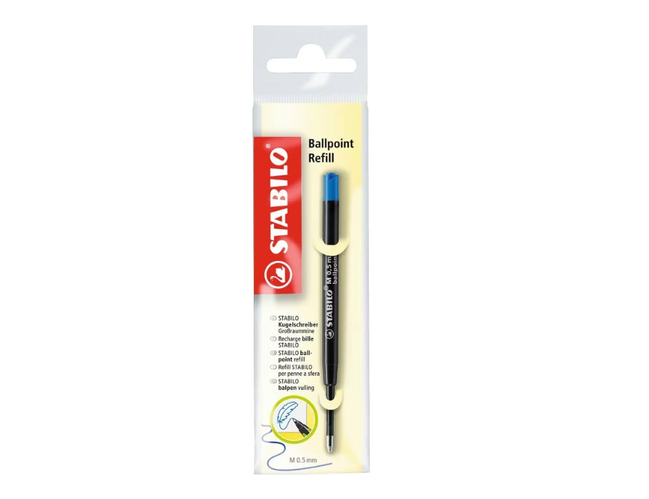 Stabilo balpen refill blauw m 0,5 mm