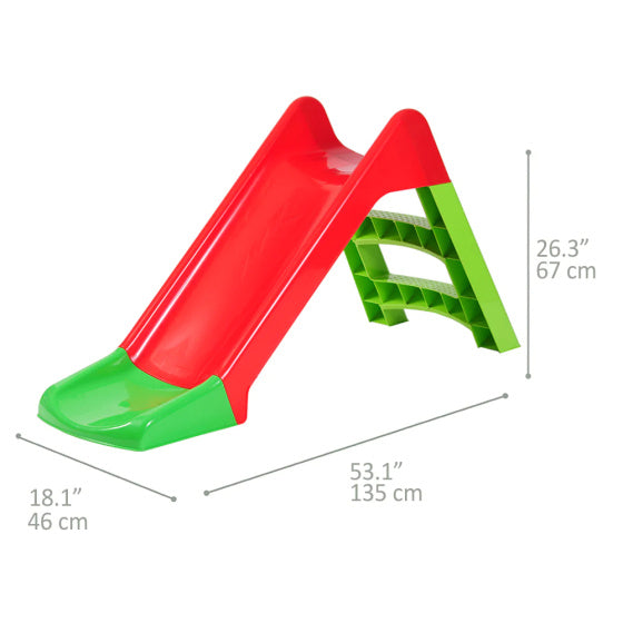 Starplay glijbaan 135 x 46 x 67 cm rood groen