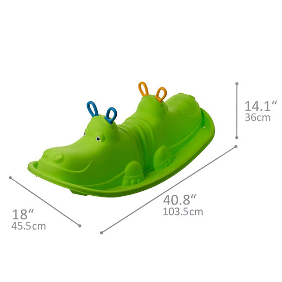 Starplay Hippo Schommelwip voor 1 tot 3 Kinderen 103 cm Blauw