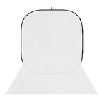 Studioking background board bbt-01-20 wit zwart 400x150 cm